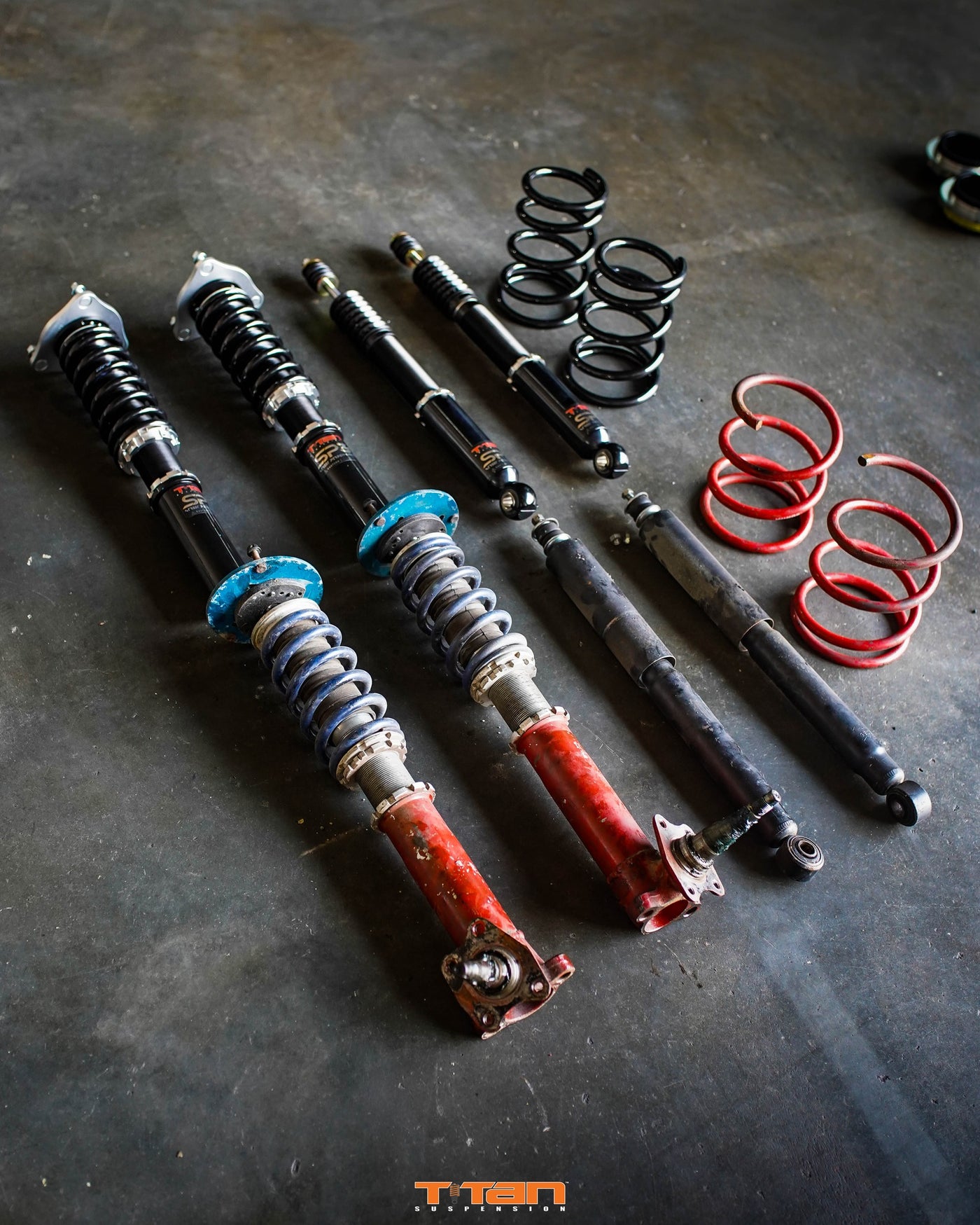 Toyota Celica A20 / A30 Coilovers - TITAN SP3 Suspension Kit